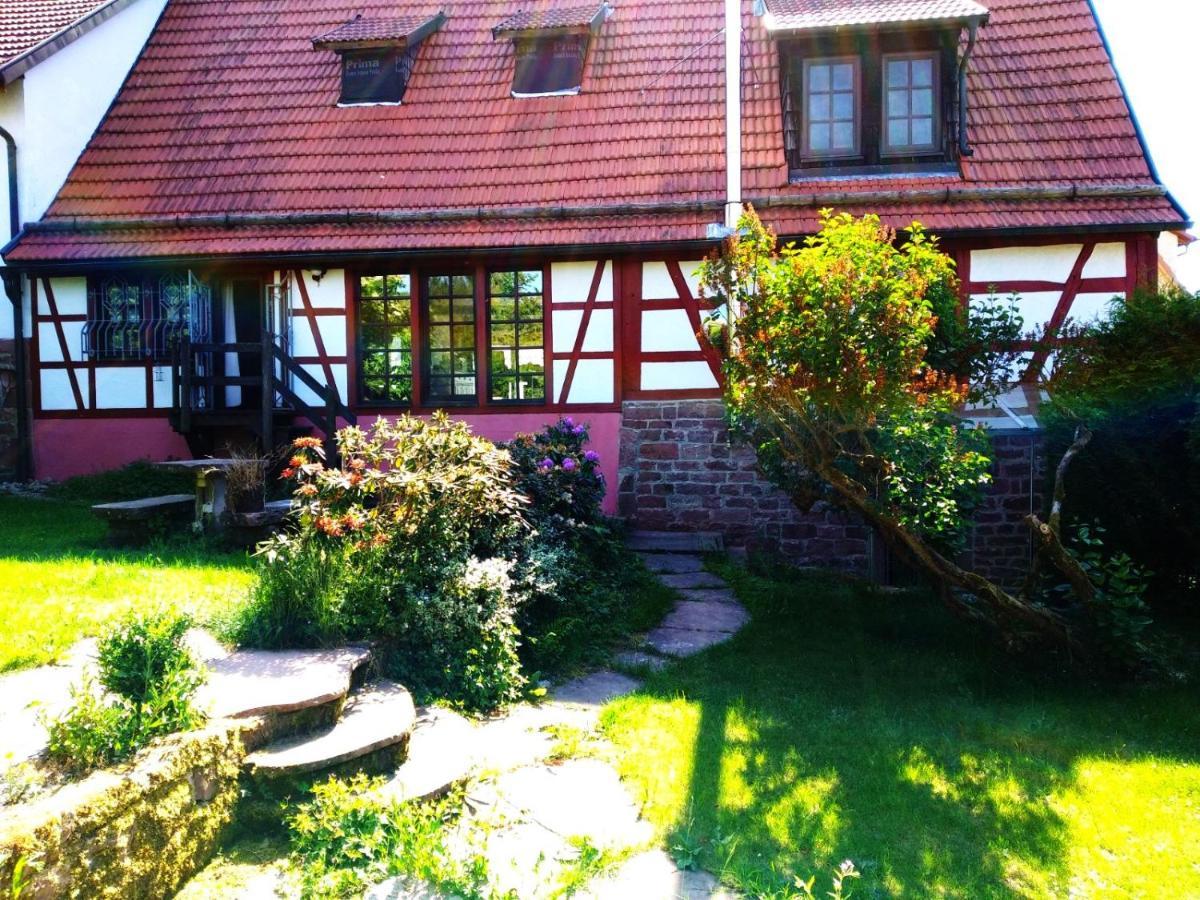 Ferienhaus Marré - mit Grill, Feuerstelle und Gartensauna Waldbrunn  Exterior foto